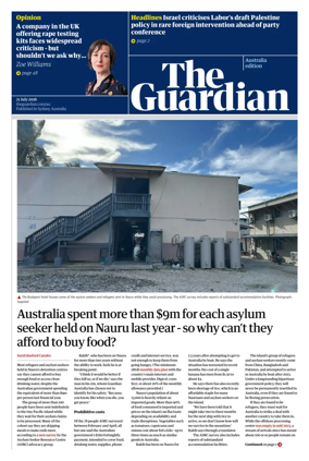 Cover of The Guardian Australia
