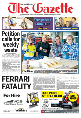 Cover of Warragul & Drouin Gazette