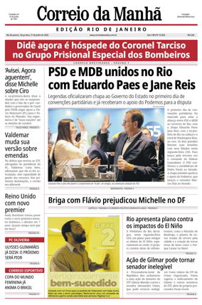 Cover of Jornal Correio da Manha