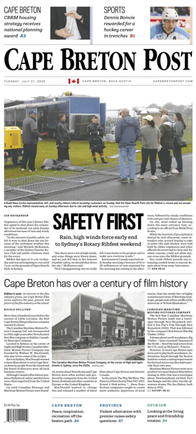 Cover of Cape Breton Post