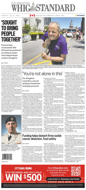 Cover of Kingston Whig-Standard
