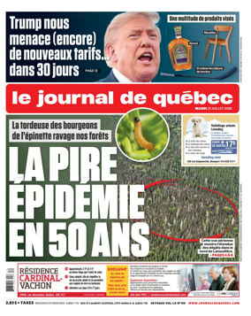 Cover of Le Journal de Quebec