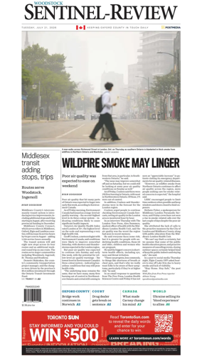 Cover of Sentinel-Review (Woodstock)