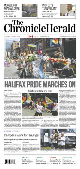 Cover of The Chronicle Herald (Provincial)