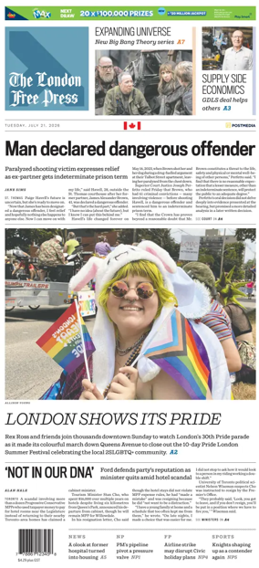 Cover of The London Free Press