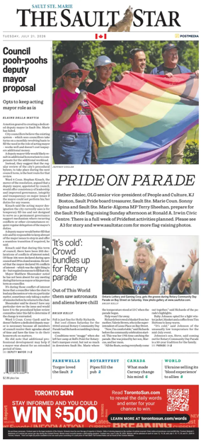 Cover of The Sault Star