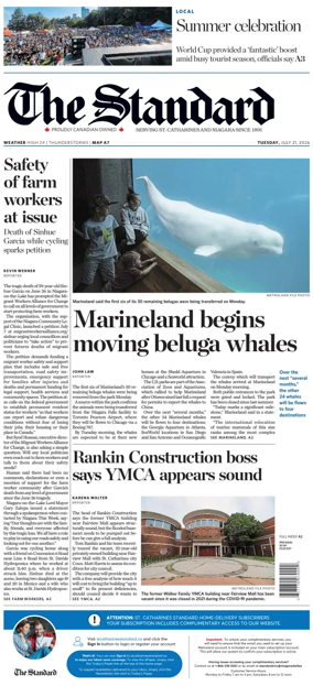Cover of The Standard (St. Catharines)