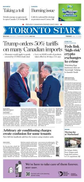 Cover of Toronto Star