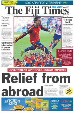 Cover of The Fiji Times