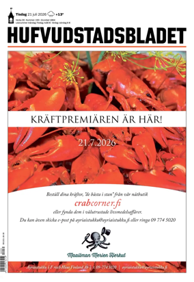 Cover of Hufvudstadsbladet