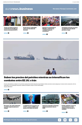 Cover of Euronews Business (Spanish) Compiled Edition