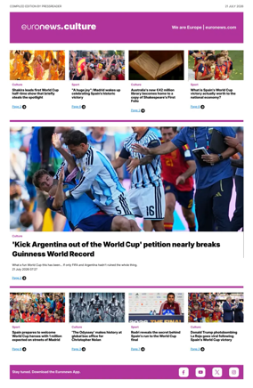 Cover of Euronews Culture and Sport Compiled Edition
