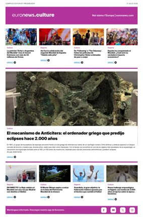 Cover of Euronews Culture and Sport (Spanish) Compiled Edition