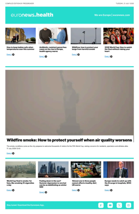 Cover of Euronews Health (English) Compiled Edition