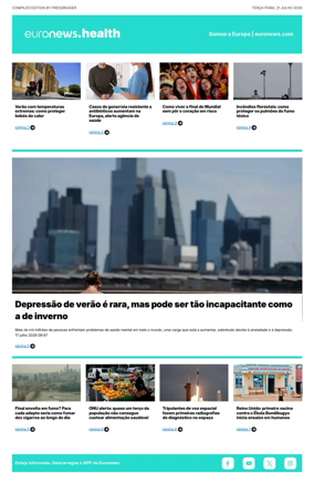 Cover of Euronews Health (Portuguese)