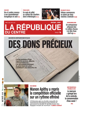 Cover of La Republique du Centre (Orleans - Loiret))