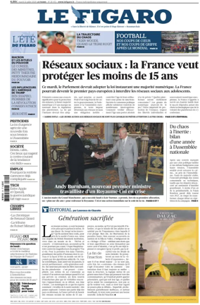 Cover of Le Figaro