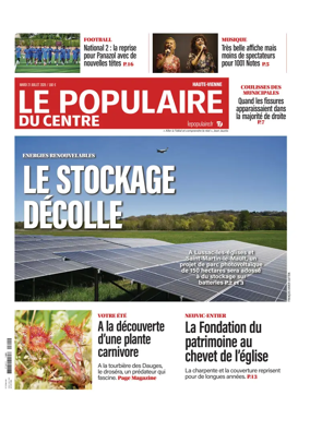 Cover of Le Populaire du Centre (Haute-Vienne)
