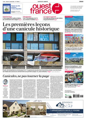 Cover of Ouest France (Dinan)
