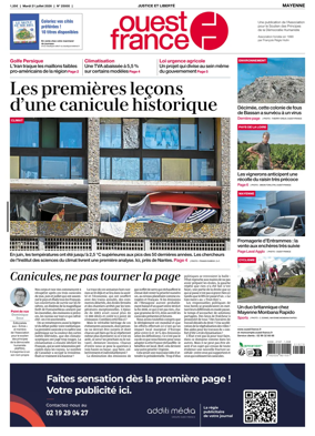 Cover of Ouest France (Mayenne)