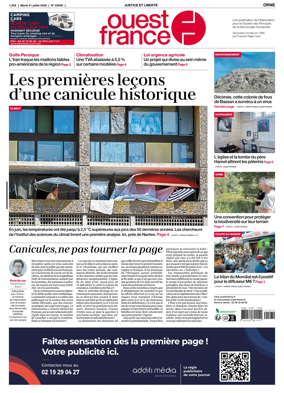 Cover of Ouest France (Orne)