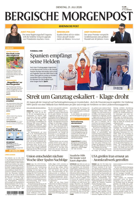 Cover of Bergische Morgenpost Wermelskirchen/Huckeswagen/Radevormwald