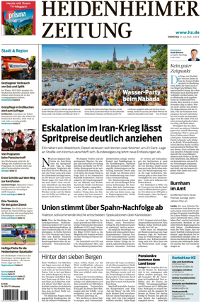 Cover of Heidenheimer Zeitung