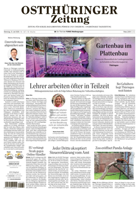 Cover of Ostthuringer Zeitung (Posneck)