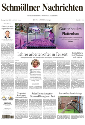 Cover of Ostthuringer Zeitung (Schmolln)