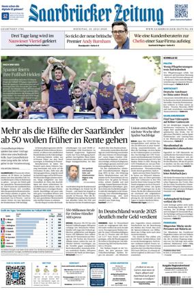 Cover of Saarbruecker Zeitung