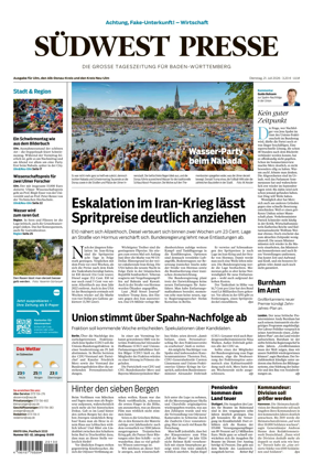 Cover of Sudwest Presse