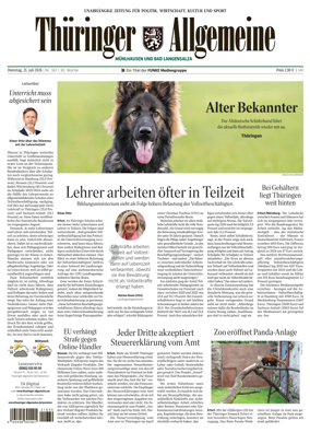Cover of Thuringer Allgemeine (Muhlhausen und Bad Langensalza)