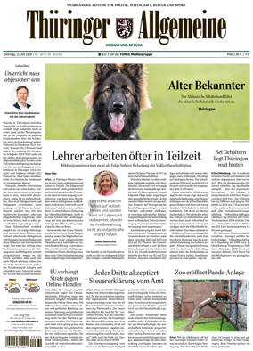 Cover of Thuringer Allgemeine (Weimar)