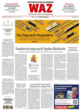Cover of Westdeutsche Allgemeine Zeitung (Moers)
