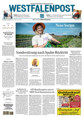 Cover of Westfalenpost (Arnsberg)
