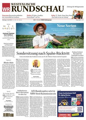 Cover of Westfalische Rundschau (Bad Berleburg Wittgenstein)