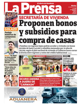 Cover of Diario La Prensa