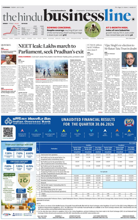 Cover of BusinessLine (Hyderabad)