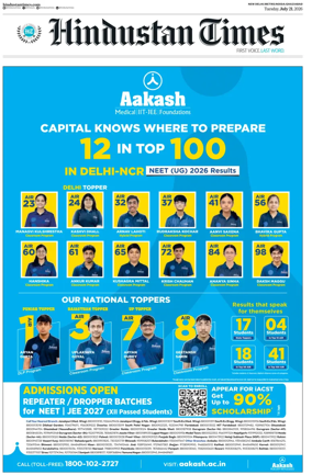 Cover of Hindustan Times ST (Noida)