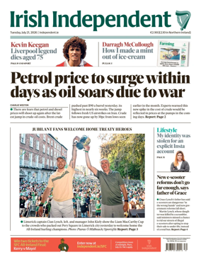 Cover of Irish Independent