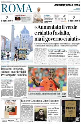 Cover of Corriere della Sera (Roma)