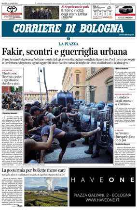 Cover of Corriere di Bologna