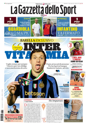 Cover of La Gazzetta dello Sport - Roma