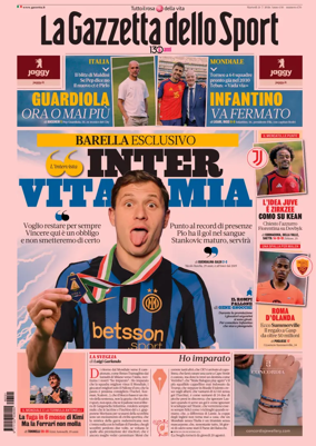 Cover of La Gazzetta dello Sport
