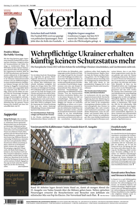 Cover of Liechtensteiner Vaterland