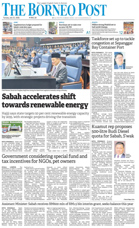 Cover of The Borneo Post (Sabah)
