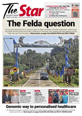 Cover of The Star Malaysia