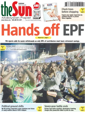 Cover of The Sun (Malaysia)