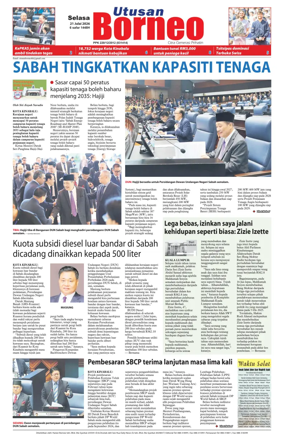Cover of Utusan Borneo (Sabah)