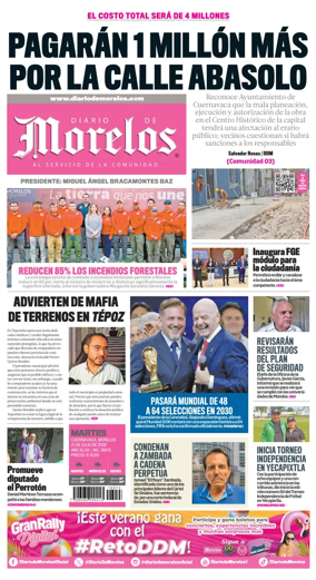 Cover of Diario de Morelos